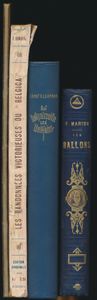 Samenstelling van 4 boeken, thema luchtpost, w.o. 2x ballonpost en 2x zeppelinpost, zie foto