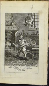 VARIA: Mooie uitgave verhalen van La Fontaine, zeer zeldzaam (61 gravures), vermoedelijk einde 17° eeuw,/begin 18° eeuw