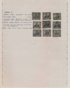 Western Australia, zeer interessante referentie verzameling v.a. one penny black (9x) van diverse vervalsingen met beschrijvingen w.o. Spiro, buitenkans voor specialist, ntz
