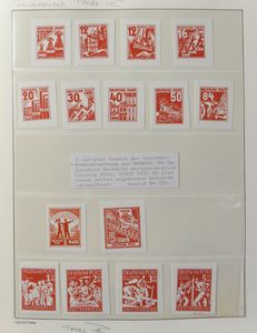1949/1965 Overvolledige verzameling in klemband w.o. Mao ** (2 extra zegels *), diverse watermerken, Marx blokken **, beroemde personen **, 5 jarenplan **, overwegend ** (enkele zegels * of gest.), zm/m