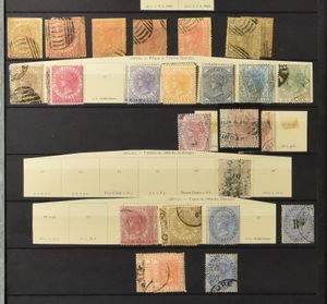 Verzameling Straits Settlements en staten in insteekboek, tevens modern Malaysia, Singapore, zm/m/ntz