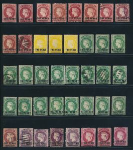 1863/1894 Ruim 50 zegels Victoria 