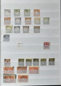 1852/1953, interessante verzameling betere zegels, w.o. Oude Staten (echt en vals), Reich, Koloniën, Saar, zm/m/ntz, zeer hoge cote.