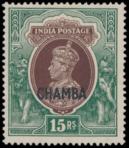 États de la Convention indienne Chamba : N° 100/107 