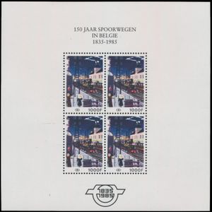 TR BL 1N/3F '150 Jaar Spoorwegen in België' zm (OBP € 4.050)
