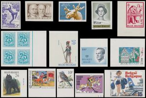 1955/2000 Classification on cards, some duplicates, mostly complete sets, also souvenir sheets, vf (OBP €23,681)