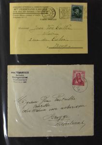 1930/1970 Samenstelling 92 brieven waarbij enkelfrankeringen en reeksen met toeslag, zm/m/ntz