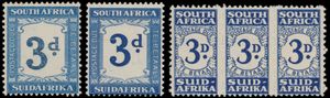 1938/1958 'Strafport', volledige verzameling, zelden aangeboden, zm (SG £ 378)