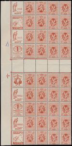 Puc 41, 42 (2x), 44 (2x), 47 (2x) en 48 (2x), in veldeel met tussenpaneel, w.o. 2x Scott Croissance, zm (OBP € 4.910)