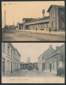 Zelzate, w.o. de statie, de molen, enz... (5 stuks)