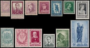 1893/2009 Verzameling in 6 Davo albums waarbij Fijne Baard *, Pellens *, Helm *, Kastelen *, Kepie *, Infanterie *, -10% **, Elisabeth **, UPU *, 2-luiken *, Boudewijn bril **, Breendonk I + II **, Brugge **, BF 31/32 **, nominaal (praktisch volledig, enkele boekjes ontbreken), zm/m/ntz
