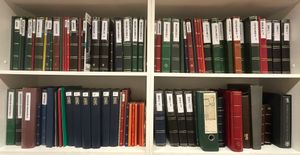 Monde A-Z, magnifique ensemble dans 280 albums, dont Belgique, Allemagne (y compris nominaux, bien DDR), néerlandais (beau), Autriche (un peu nominaux), France, Scandinavie, Asie, bien à vérifier (ne sera pas envoyé, à venir chercher uniquement), tb/b/à vérifier