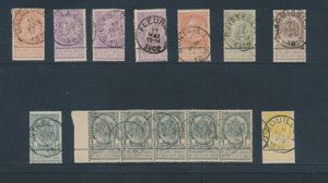 Collection of fine beard, more than 200 stamps, including several strips, cancellations, vf/f/to be checked