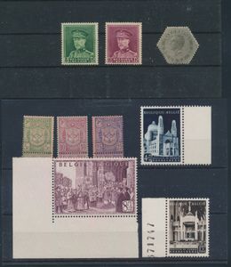 1866/1931 Kleine samenstelling op kaartjes, w.o. beter materiaal, zm/m/ntz