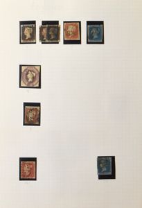 1840/1980 Voornamelijk klassiek verzameling op losse bladen met o.a. Penny Black (3x), Six Pence Embossed, maar veel in mindere kwaliteit, zm/m/ntz (Hoge cataloguswaarde)
