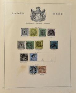 Album mondial Richard de divers pays, période 1840/1910 avec de bien meilleurs timbres dans des qualités diverses, dont les États allemands, la Belgique, la Grèce, le Néerlandais, la Chine, à voir
