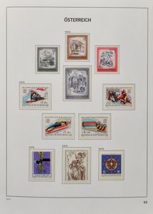 Verzameling met dubbels in 5 boeken met veel postfris, tevens boeken fauna en flora (eenvoudig materiaal), 11 boeken, zm/m/ntz