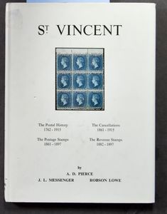 St. Vincent; A.D. Pierce, J.L. Messenger & Robson Lowe; Robson Lowe Ltd.; 1971; gedrukt; ingebonden/gelijmd; Engels; 184 pag.; harde kaft; in zeer goede staat