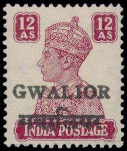 États de la Convention indienne, Gwalior : N° 129/37 