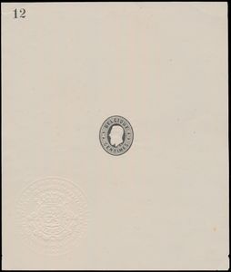 1873 Ministervel in zwarte druk, waarde 