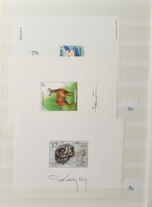 1923/2024 Samenstelling, NA, zwart wit velletjes, Duostamps, preo's, in insteekboek, zm/m
