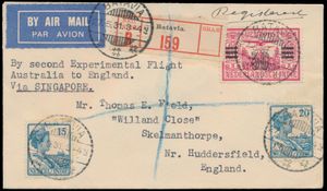 1931 Aangetekende luchtpostbrief 