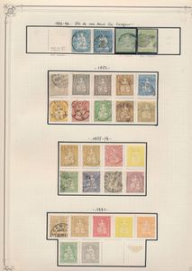 1854/1941, verzameling op albumbladen vanaf Strubeli (w.o. 30 en 30a) met betere zegels o.a. Yv N° 40, 58, 62, 84, Pro Juventute volledig ongetand (met scharnier), bijna alles in goede kwaliteit, zm/m/ntz.