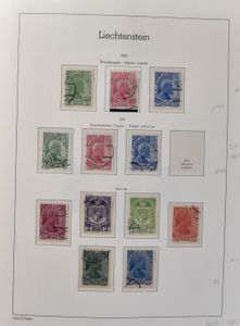 1912/1978 Verzameling in Leuchtturm album met betere zegels, zm/m