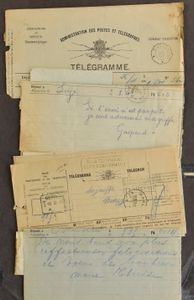 1885/1930 Samenstelling 71 telegrammen met diverse afstempelingen, zm/m/ntz