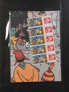 Kuifje, verzameling 339 Duostamps met documentatie en 5 speciale omslagen 