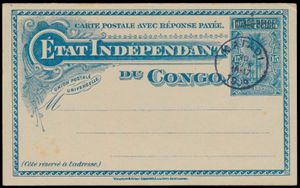 1909, postal stationery Stibbe #23P, 