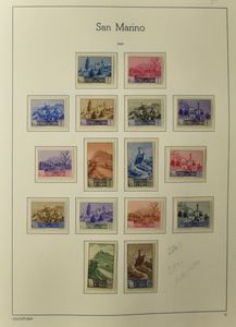 1945/1991 Collection assez complète dans un album Leuchtturm, tb