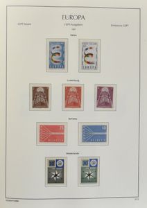 1956/1990 Mooie verzameling in 2 Leuchtturm albums, quasi volledig incl. blokken, zm