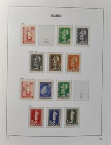 1876/1877 Nette verzameling in Davo album incl. LP en blokken, zm/m