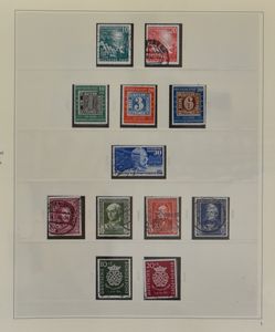1949/1976 Collection in 2 Safe albums, early period mostly cancelled with better stamps, vf