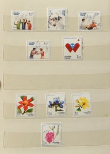 Grande quantité, timbres dans des classeurs, albums, etc., tb/b/à voir