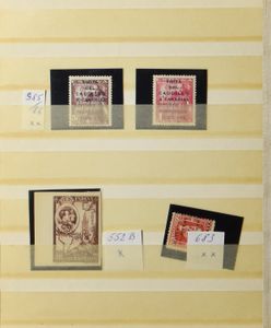 Klein insteekboek vanaf klassiek met o.a. Caudillo 1° type **, tevens andere landen w.o. vignetten, fiscale zegels, zm/m/ntz