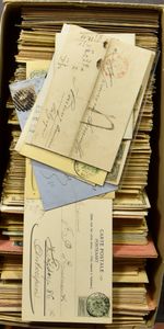 1860/1960 Samenstelling waarbij betere stempels, voornamelijk briefkaarten, ntz