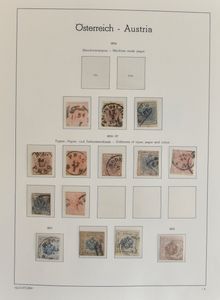 1850/1921 Verzameling in Leuchtturm album, incl. strafport, etc., zm/m/ntz (Hoge cataloguswaarde)