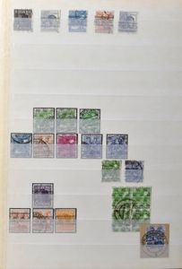 Reich, zones, Bund, Berlijn, samenstelling in 3 insteekboeken en ringklasseur, zm/m