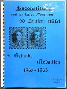 Reconstitutie van de enige plaat van 20c. (1861); Crustin; fotokopies; spiraal; Nederlands; 145 pag.; zachte kaft; in redelijke staat