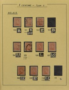 N° 135 to 139, nice collection with thousand stamps, with different plate descriptions, including the different types, not all present, but also several doubles, for the specialist, nice starter collection, vf/f/to be checked
