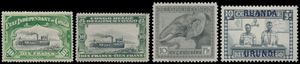 1886/1931 Belgian Congo and Ruanda Urundi, collection on, leaves, F/VF.