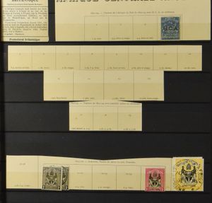 Diverse gebieden in 2 insteekboeken met o.a. Antigua, Bahamas, Bermuda, Dominica, Brunei, Br. East Africa, Newfoundland (w.o. vals), Samoa, Falklands, zm/m/ntz