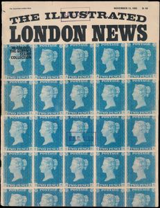 The illustrated London news, in color the Queen's stamp collection, november 13, 1965; gedrukt; geniet; Engels; 50 pag.; zachte kaft; in redelijke staat