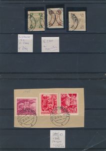 Samenstelling Reich, zones, staten, zegels, blokken, stempels, krijgsgevangenenpost, enz., zm/m/ntz