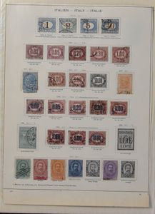 Verzameling voor 1900 in insteekboek met wat Italië en gebieden, maar vooral veel staten met diverse betere zegels (o.a. Kerkenstaat 