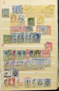 Composition de divers pays et périodes dans 7 livres et 2 classeurs, dont d'anciens albums, tb/b/à voir