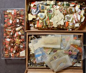 SIGARENBANDEN: Overvolle grote doos (in veel doosjes, albums, enz.)