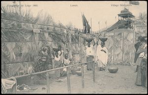 Luik stad, wereldtentoonstelling 1905 (4 stuks)